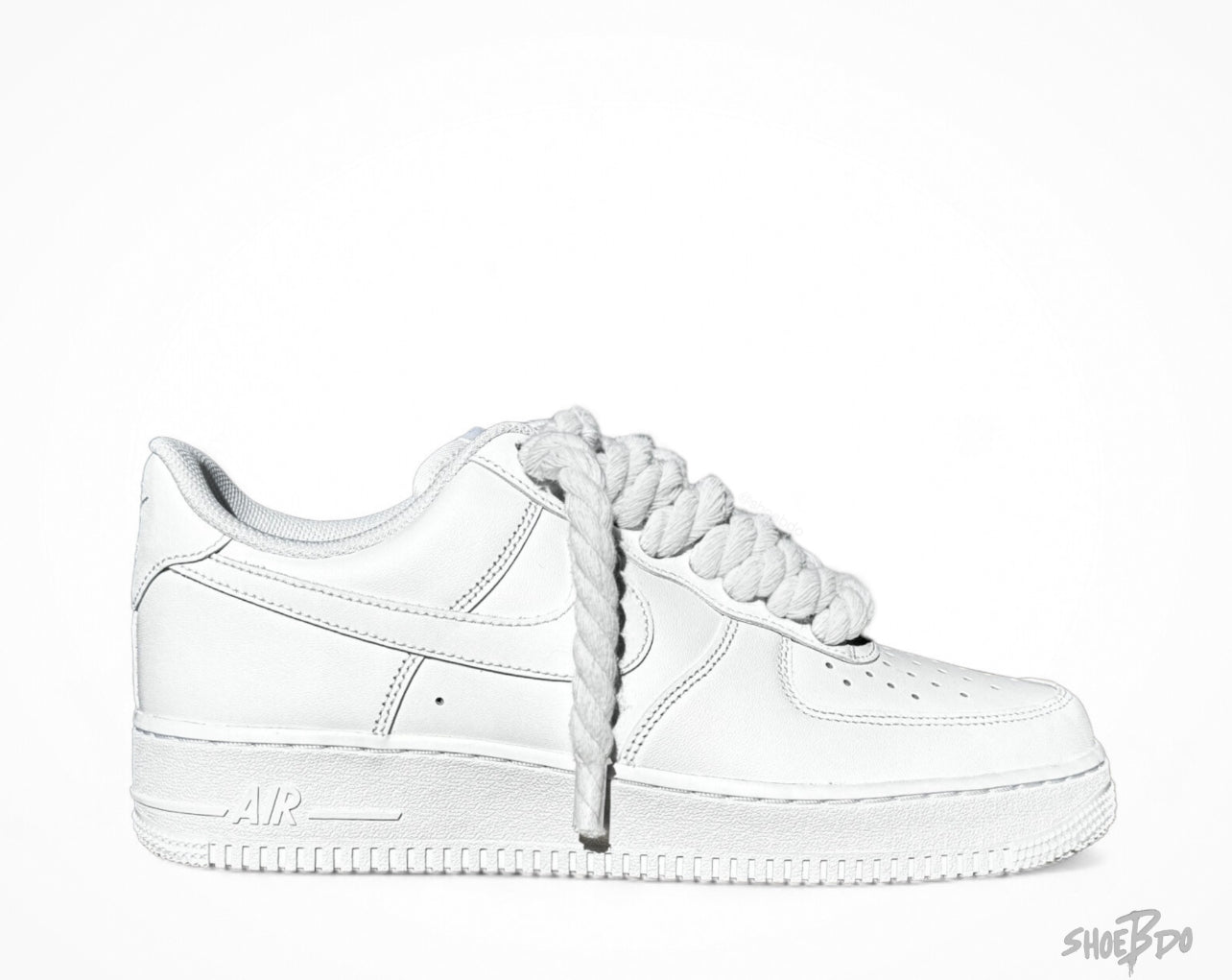 Thick Laces - White Air Force 1 Custom