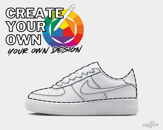 Younger Kids Air Force 1 Custom (Create Your Own Design)